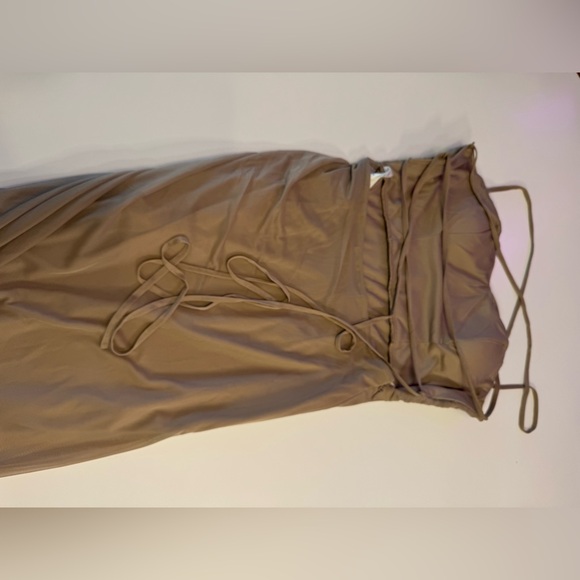 Azazie Taupe Dress (A6) worn once for a wedding ! - Picture 9 of 15